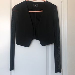 Long sleeve cropped cardigan/blazer